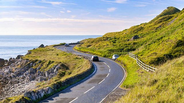 Car safety checks for summer: road trip on a sunny day